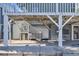 Backyard patio with a swing and stairs to the upper level at 310 34Th Ave. N, North Myrtle Beach, SC 29582