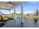 Spacious back deck with views of the surrounding neighborhood at 338 Harbour View Dr., Myrtle Beach, SC 29579