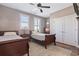 Spacious bedroom with two twin beds, ample closet space, and hardwood floors at 338 Harbour View Dr., Myrtle Beach, SC 29579