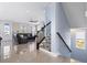 Stylish staircase leading to the upper level with a modern design at 338 Harbour View Dr., Myrtle Beach, SC 29579