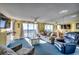 Spacious living room with ocean view and comfy seating at 1003 S Ocean Blvd. # 505, North Myrtle Beach, SC 29582