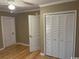 Spacious bedroom with hardwood floors and ample closet space at 108 N Hazard St., Georgetown, SC 29440