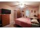 Bedroom with double bed, dresser, and ceiling fan at 25 Ryan Ln., Myrtle Beach, SC 29579