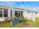 Private backyard with patio, garden, and enclosed area for pets at 4036-D Taranto Loop # 5404-D, Myrtle Beach, SC 29579
