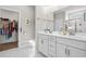 Bathroom with double vanity, walk-in shower, and large closet at 4036-D Taranto Loop # 5404-D, Myrtle Beach, SC 29579