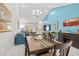Bright dining area with seating for six and view to living room at 4036-D Taranto Loop # 5404-D, Myrtle Beach, SC 29579