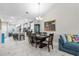 Dining area with dark wood table and view of kitchen at 4036-D Taranto Loop # 5404-D, Myrtle Beach, SC 29579
