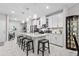 Modern kitchen featuring white cabinets, island, and stainless steel appliances at 4036-D Taranto Loop # 5404-D, Myrtle Beach, SC 29579