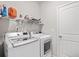 Laundry room with washer, dryer, and shelving for storage at 4036-D Taranto Loop # 5404-D, Myrtle Beach, SC 29579