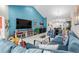 Bright living room with sectional sofa and marble floors at 4036-D Taranto Loop # 5404-D, Myrtle Beach, SC 29579