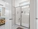 Walk-in shower with glass enclosure and marble tile at 4036-D Taranto Loop # 5404-D, Myrtle Beach, SC 29579
