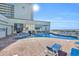 Inviting pool area overlooking the ocean at 9400 Shore Dr. # 317, Myrtle Beach, SC 29572