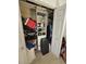 Well-organized closet with ample shelving and hanging space at 1001 World Tour Blvd. # 205, Myrtle Beach, SC 29579