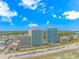 Aerial of building and beach at 201 S Ocean Blvd. # 217, Myrtle Beach, SC 29577