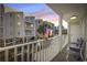 Private balcony overlooking the community at 209 North Hillside Dr. # 201, North Myrtle Beach, SC 29582