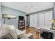 Spacious office with built-in shelving and hardwood floors at 209 North Hillside Dr. # 201, North Myrtle Beach, SC 29582