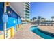 Beachfront bar and lounge chairs at 300 N Ocean Blvd. # 1628, North Myrtle Beach, SC 29582