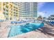 Large outdoor pool with plenty of lounge chairs at 300 N Ocean Blvd. # 1628, North Myrtle Beach, SC 29582