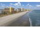 Aerial view of beachfront property and surrounding buildings at 6900 N Ocean Blvd. # 1540, Myrtle Beach, SC 29572