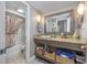 Bathroom with granite vanity and shower/tub combo at 6900 N Ocean Blvd. # 1540, Myrtle Beach, SC 29572