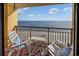 Relaxing balcony with ocean view and seating at 6900 N Ocean Blvd. # 1540, Myrtle Beach, SC 29572