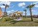 Relaxing patio area with picnic tables at 6900 N Ocean Blvd. # 1540, Myrtle Beach, SC 29572