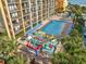 Resort pool area with water features and lounge chairs at 6900 N Ocean Blvd. # 1540, Myrtle Beach, SC 29572