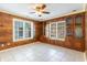 Bright dining area with wood built-ins and tile floors at 827 Brenda Pl., Myrtle Beach, SC 29577