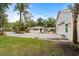 White two-car garage with extra parking area at 113 Hickory Ln., Myrtle Beach, SC 29572