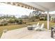 Relaxing backyard view with grassy area and seating at 208 Angel Wing Dr., Myrtle Beach, SC 29588