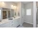 Double vanity bathroom with a walk-in shower at 208 Angel Wing Dr., Myrtle Beach, SC 29588
