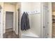 Entryway with coat hooks and bench seating at 208 Angel Wing Dr., Myrtle Beach, SC 29588