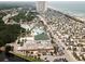 Aerial view of community with beach and RVs at 6001-1774 S Kings Hwy., Myrtle Beach, SC 29575