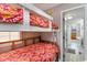 Secondary bedroom with a twin-over-full bunk bed at 6001-1774 S Kings Hwy., Myrtle Beach, SC 29575