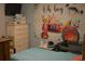 bedroom with a twin bed and farm-themed decor at 706 Wintercreeper Dr., Longs, SC 29568