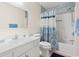 Bathroom with shower/tub combo and updated vanity at 140 Wimbledon Way # 140, Murrells Inlet, SC 29576