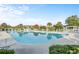 Community pool with ample deck space and seating at 140 Wimbledon Way # 140, Murrells Inlet, SC 29576