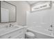 Clean bathroom with white vanity, bathtub, and shower at 156 Bridge View Rd., Georgetown, SC 29440