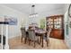 Dining room with wood table and chairs, hardwood floors at 1770 Gray Oaks Dr., Conway, SC 29526