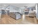 Light-filled living room featuring hardwood floors and a comfortable seating arrangement at 205 Black Pearl Way, Myrtle Beach, SC 29588