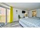 Guest bedroom with two twin beds and ocean view at 2711 S Ocean Blvd. # 1522, North Myrtle Beach, SC 29582