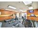 Well-equipped fitness center with treadmills, ellipticals, and weight machines at 2711 S Ocean Blvd. # 1522, North Myrtle Beach, SC 29582
