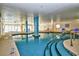 Indoor swimming pool with spacious deck area and comfortable seating at 2711 S Ocean Blvd. # 1522, North Myrtle Beach, SC 29582