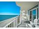 Relaxing balcony overlooking the ocean, featuring comfortable chairs at 2711 S Ocean Blvd. # 1522, North Myrtle Beach, SC 29582