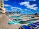 Large outdoor pool area with ocean views at 2711 S Ocean Blvd. # 1522, North Myrtle Beach, SC 29582