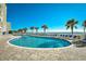 Large kidney shaped outdoor pool with ocean views at 2711 S Ocean Blvd. # 1522, North Myrtle Beach, SC 29582