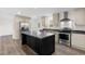 Modern kitchen with stainless steel appliances and a large island at 3641 Wayside Rd., Conway, SC 29527
