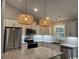 Modern kitchen with stainless steel appliances and granite island at 4151 Salem Rd., Aynor, SC 29511