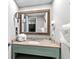 Bathroom with a vanity, large mirror and shower/tub combo at 6804 Ocean Blvd. # 331, Myrtle Beach, SC 29572