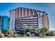 Oceanfront high-rise building with parking and tropical landscaping at 6804 Ocean Blvd. # 331, Myrtle Beach, SC 29572